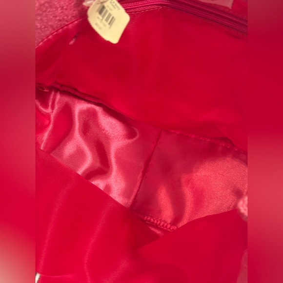 GOLDIE LIMITED EDITION Womens Purse Pink Tote Handbag Purse Pink Ribbon Chain - Picture 5 of 7